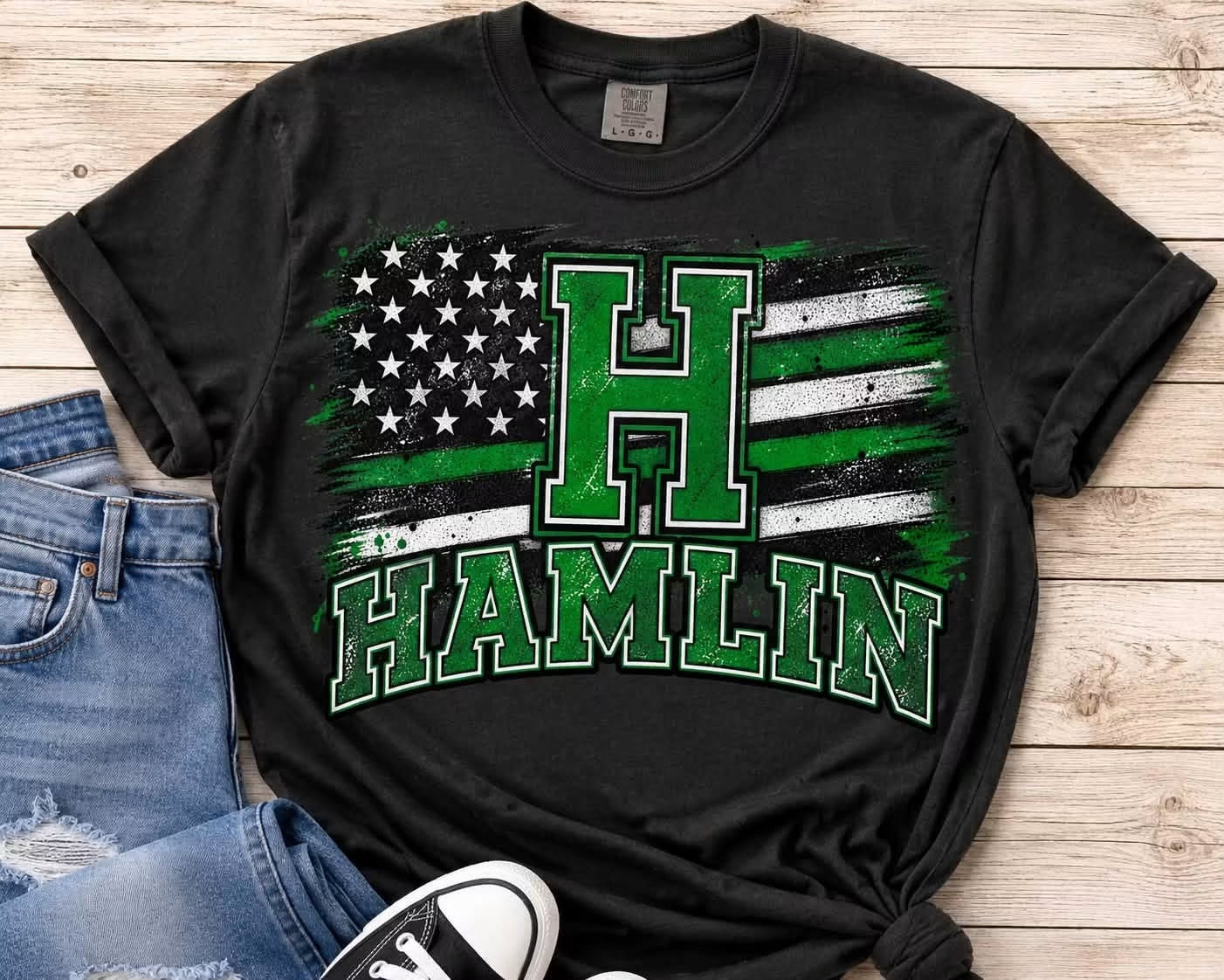 Hamlin flag tee