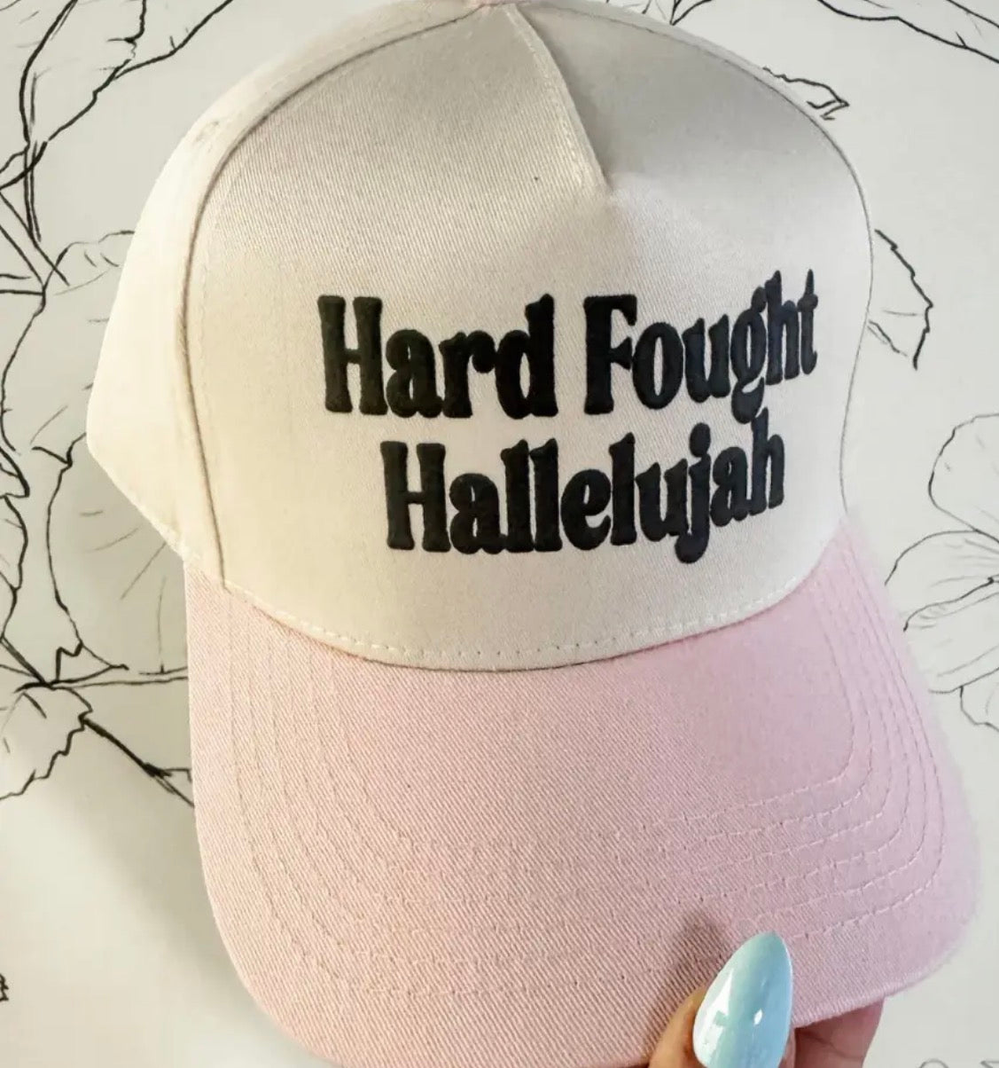 Hard fought hallelujah - puff print